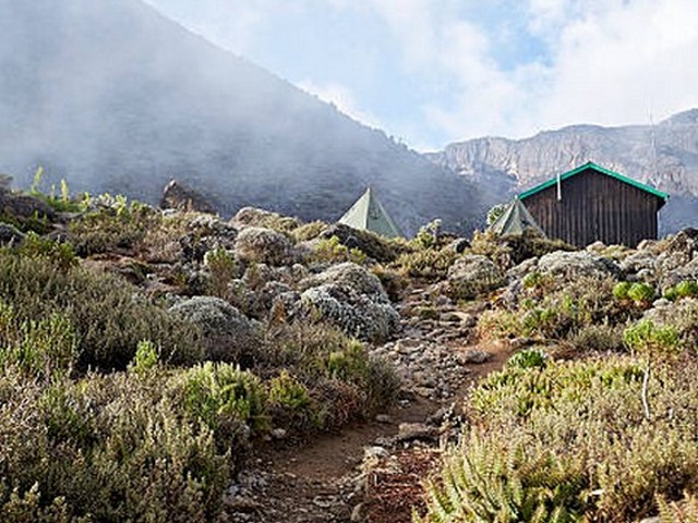 Are there souvenir shops at the end of the trek?