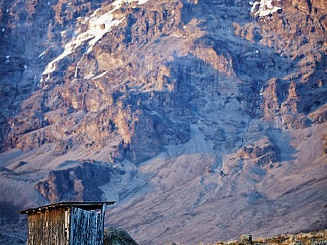 Are there huts or tents on the Marangu Route?