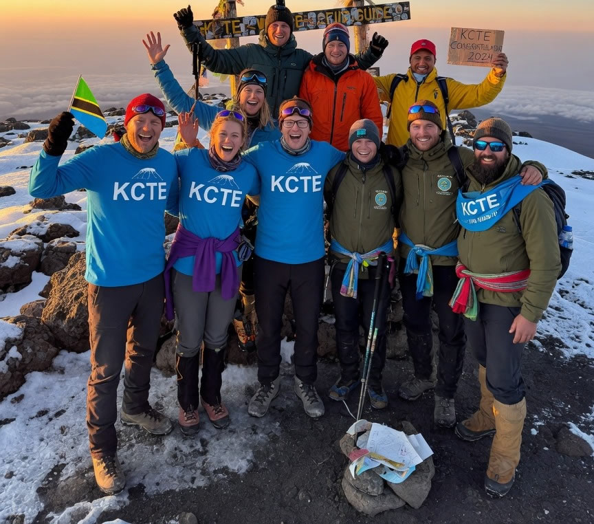 Kilimanjaro mountain crew supporting trekkers in Tanzania